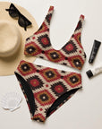 Yeehaw Rust Aztec Bikini