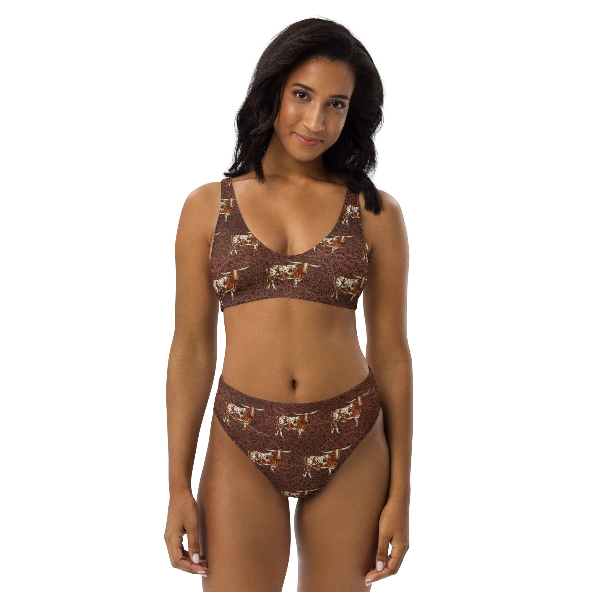 Yeehaw Leather &amp; Longhorns Bikini
