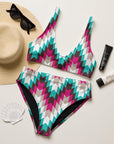Yeehaw Turquoise Pink Aztec Bikini