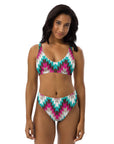 Yeehaw Turquoise Pink Aztec Bikini