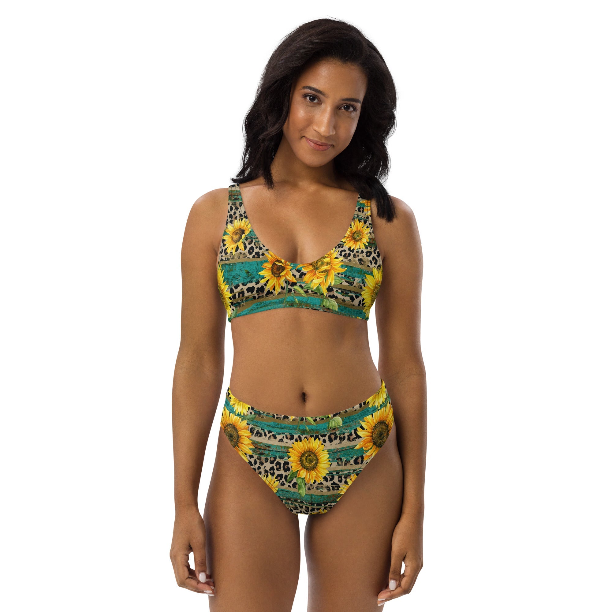 Yeehaw Leopard &amp; Sunflower Bikini
