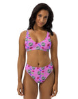 Western Inspired High Waist Bikini With Glamorous Retro Disco Vibes For SunlitDays