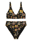 Yeehaw Vintage Cowgirl Collage Bikini