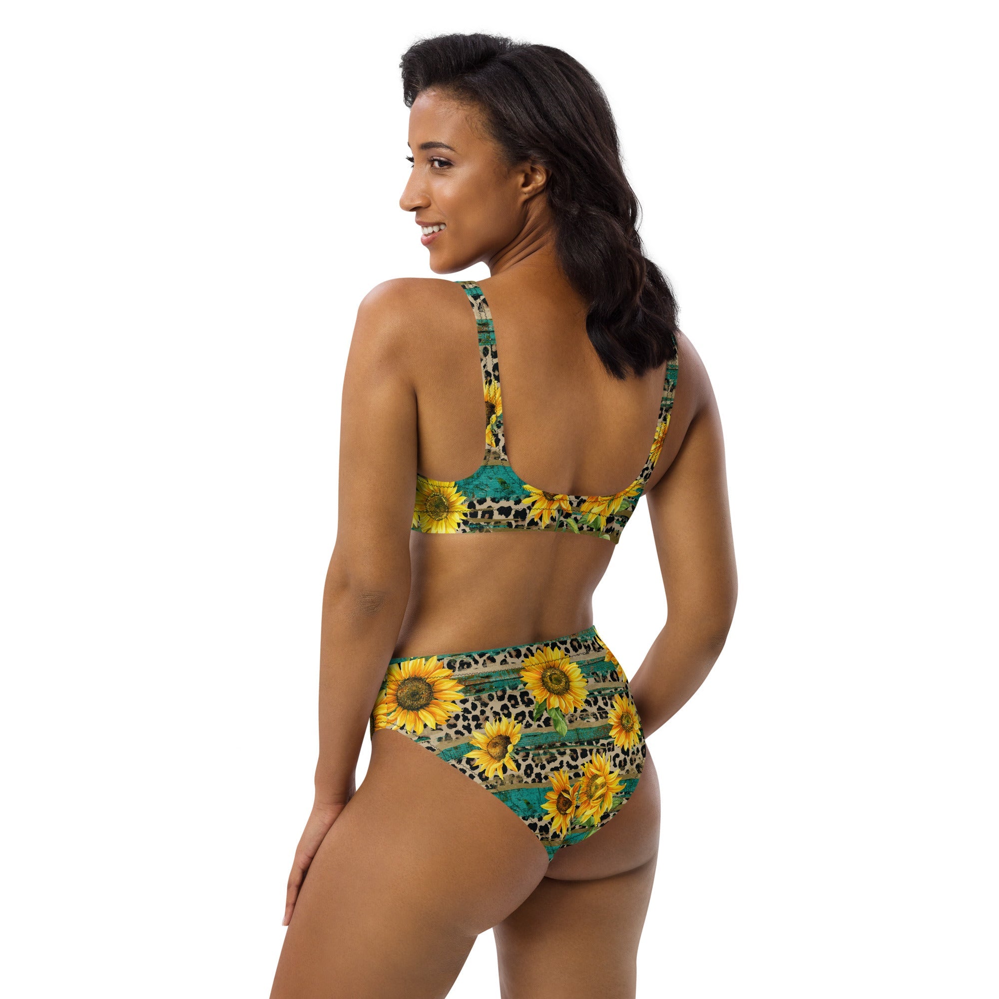Yeehaw Leopard &amp; Sunflower Bikini