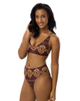 Yeehaw Gold Aztec Bikini