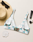 Yeehaw Turquoise Running Horse Head Dress Bikini Top