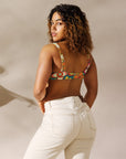 Yeehaw Woodstock Retro Floral Bikini Top