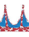 Yeehaw Red Rodeo Cowboy Bikini Top