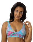 Yeehaw Howdy Opal Glitter Bikini Top