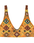 Yeehaw Golden Aztec Bikini Top