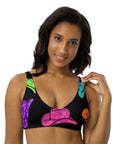 Yeehaw All Neon Hat Bikini Top