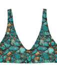 Yeehaw All Turquoise Bikini Top