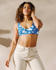 Yeehaw Blue Rodeo Cowboy Bikini Top