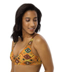 Yeehaw Golden Aztec Bikini Top