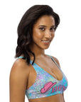 Yeehaw Howdy Opal Glitter Bikini Top