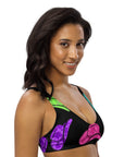 Yeehaw All Neon Hat Bikini Top