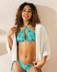 Yeehaw Turquoise Cattle Brands String Bikini