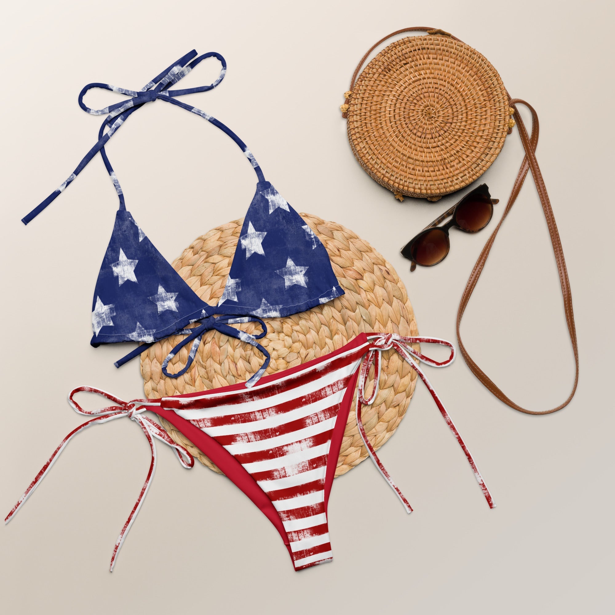 Yeehaw Stars &amp; Stripes String Bikini