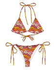 Yeehaw Groovy Floral String Bikini