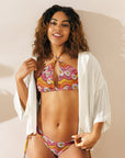 Yeehaw Groovy Floral String Bikini