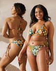 Yeehaw Woodstock Retro Floral String Bikini