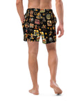 YEEHAW Vintage Cowboy Collage Western Swim Trunks Shorts
