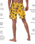 YEEHAW Vintage Cowboy Collage Western Swim Trunks Shorts