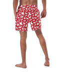 Yeehaw Red Rodeo Cowboy Men's Swim Trunks