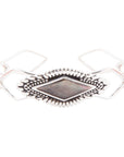 Anemone Black Pearl Cuff Bracelet