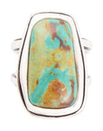 Art Blue Turquoise and Sterling Silver Statement Ring