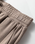 Solid Quarter-Zip Top and Drawstring Pants Set