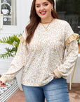 Elizabeth Ruffled arm Sweatshirt