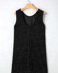 Emapia Corduroy Sleeveless Mini Dress