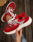 Abigail Lace Up Breathable Sneakers