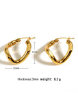 Zyla Spiral Stainless Steel Earrings