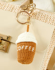 Lily Crochet Coffee Pendent Keychain