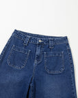 Victoria Wide Leg Pocketed High Waist Jeans