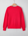 Nellie Knit Ribbed Cuffs Sweater