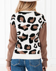 Jocelyn Block Patchwork Sleeve Sweater