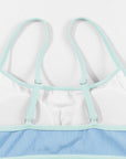 Ribbed Contrast Trim Spaghetti Strap Bikini Set