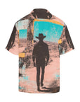 Baha Ranch Retro Pop Western Mystery Cowboy Men's Camp Shirt