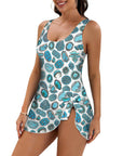 Baha Ranch All Turquoise Skirted Swimsuit