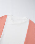 Kayla Color Block Corded Long Sleeve Top