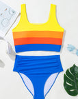 Dylan Colorblock Square Top