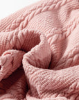 Cable Knit V-Neck Cardigan and Shorts Set