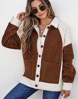 Alia Patchwork Down Fleece Shacket
