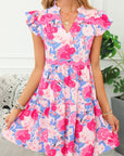 Abigail Ric Rac Flutter Sleeve Dress