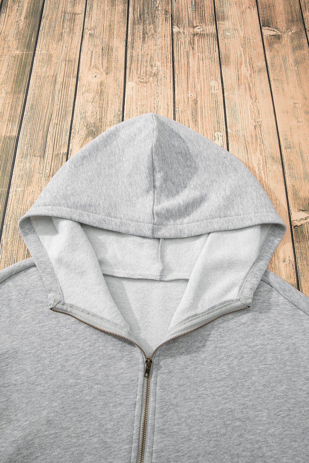 Kate Fleece Lined Half Zipper Kangaroo Pockets Loose Hoodie