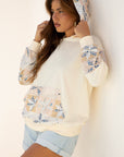 Western Geometric Patchwork Kangaroo Pocket Hoodie