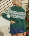 Abigail Pattern Drop Shoulder Sweater